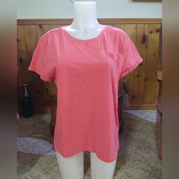 Size L pink Elle short sleeve casual top - Picture 10 of 11